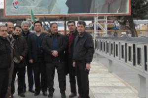 حضورکارکنان دیوان محاسبات استان بر مزار شهیدان شهر قزوین به مناسبت ایام مبارک دهه فجر